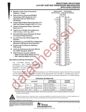 SN74LVT16646DGGR datasheet  